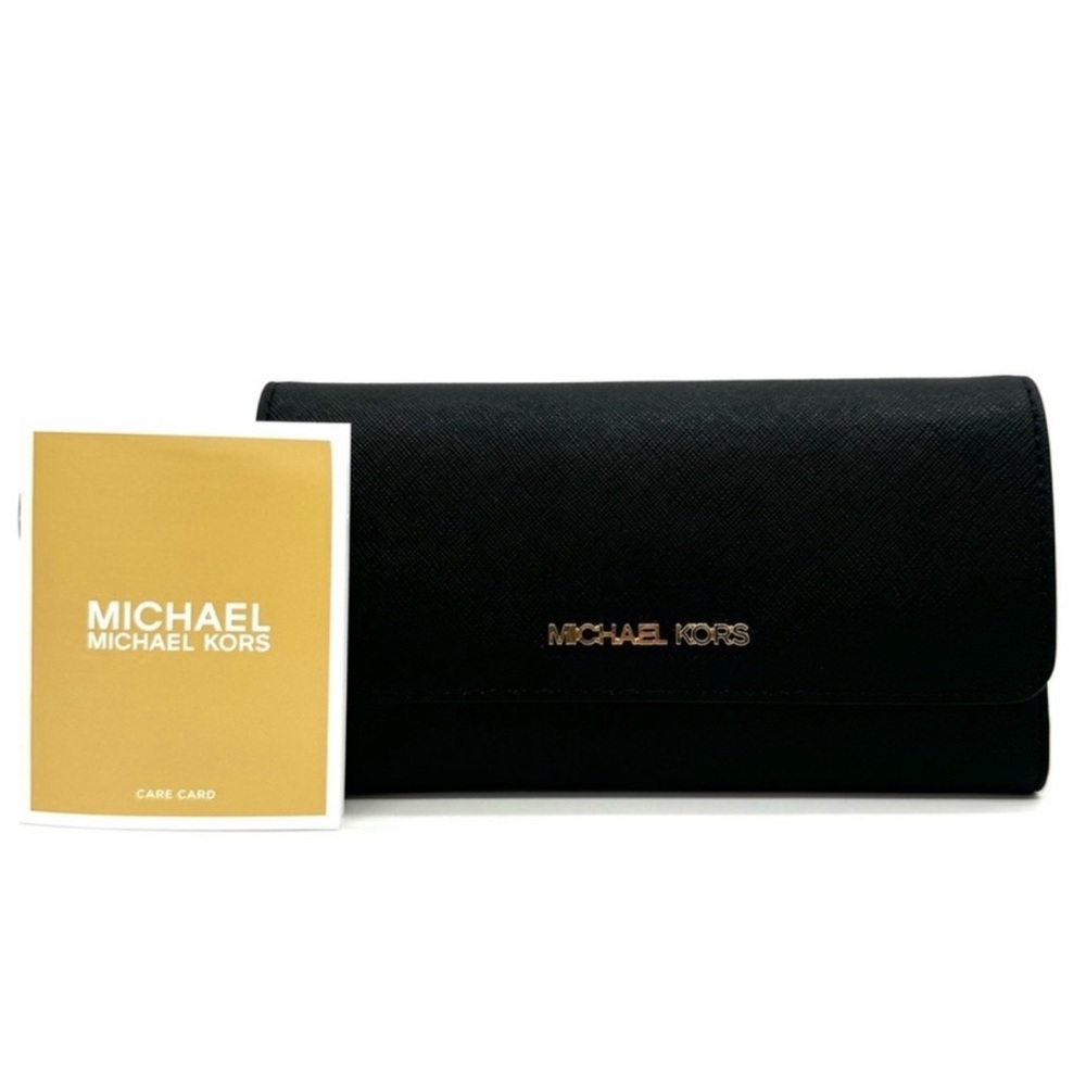 Michael Kors Large Trifold Wallet Black